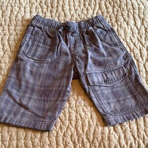 Tea Collection Gray Plaid Kids Shorts
